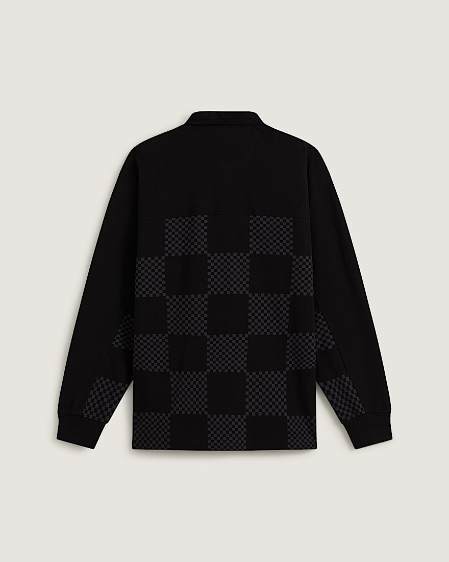 Phil Check Rugby Long Sleeve VANS Black Charcoal ALT1