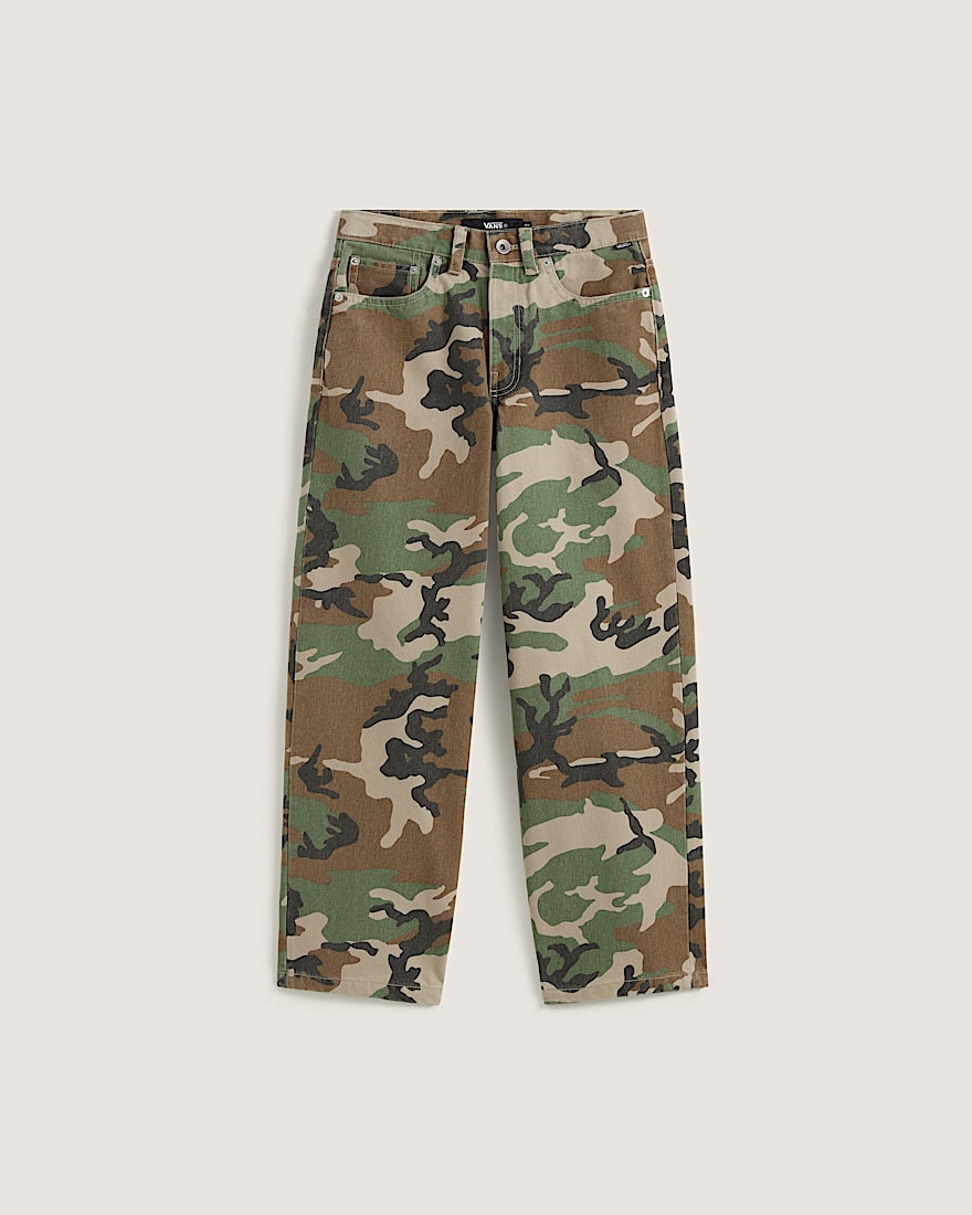 Check5 Baggy AOP Denim Pant VANS Camo Green Aluminum Grey HERO