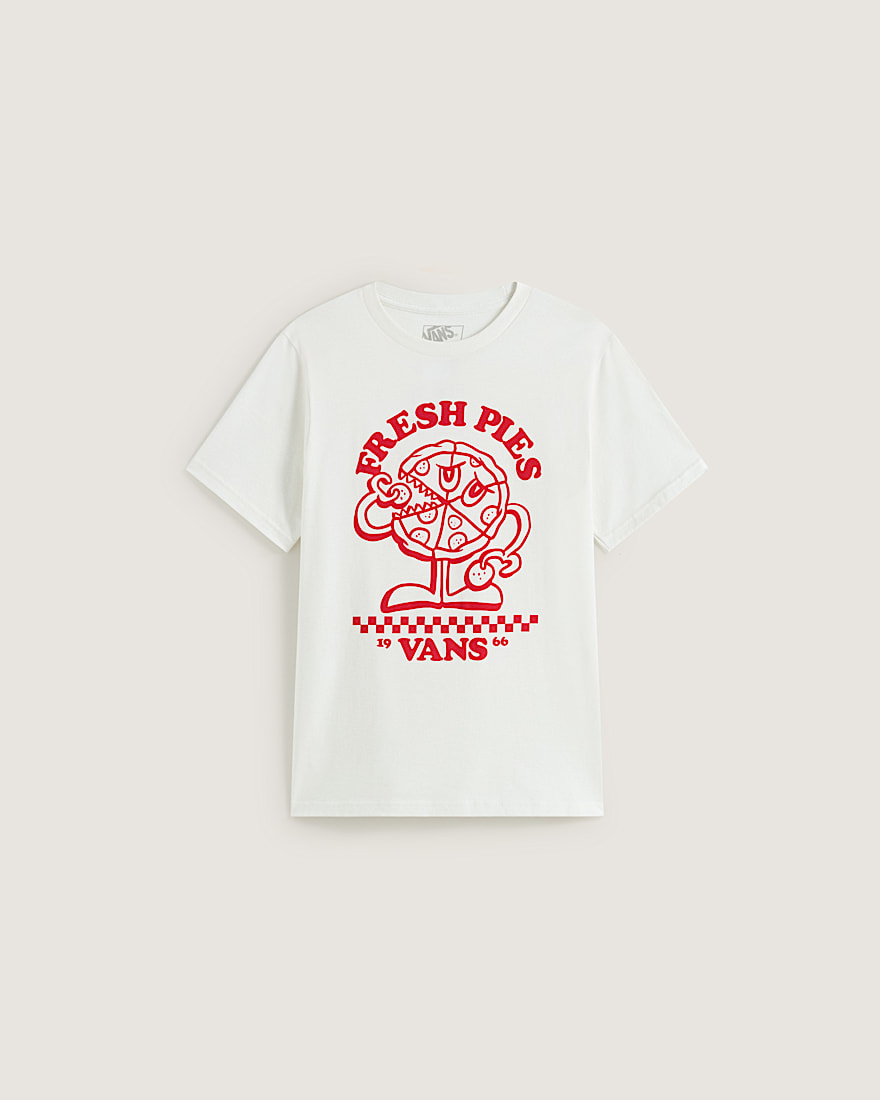 Kids Fresh Pies Short Sleeve Tee VANS Marshmallow White HERO