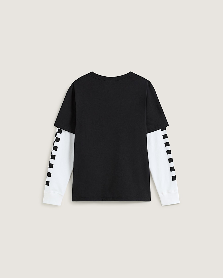 Kids Tilted Twofer Long Sleeve Tee VANS Black ALT1