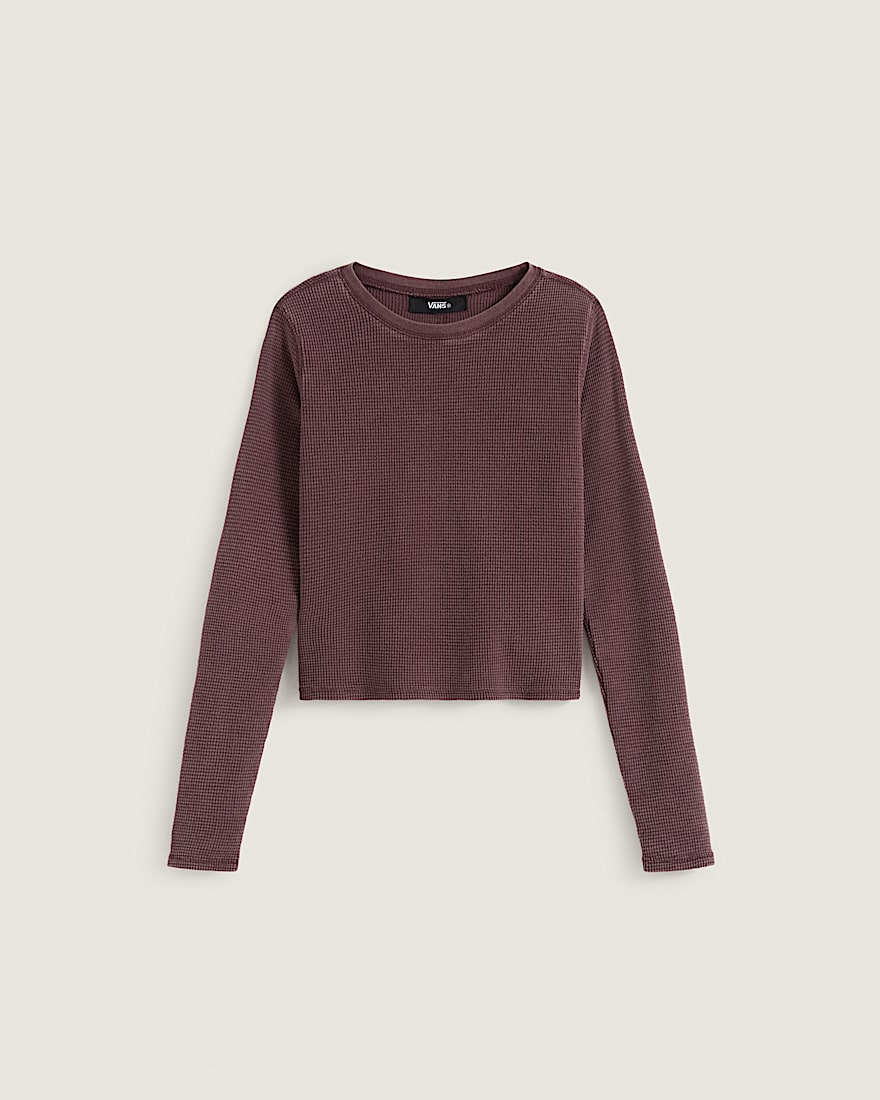 Teri Waffle Long Sleeve 20 VANS Port Brown HERO