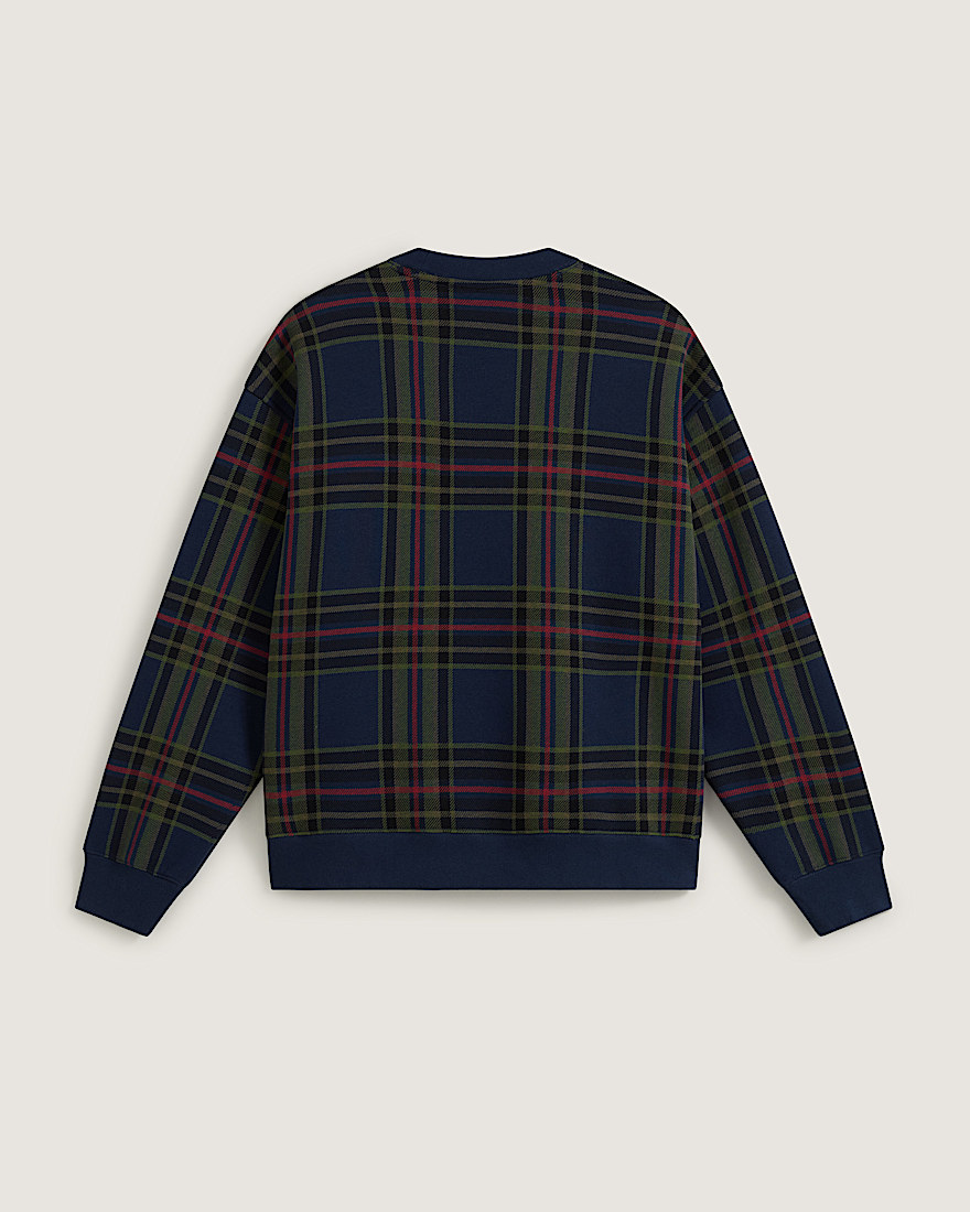 Printed Plaid Crewneck VANS Dress Blues ALT1