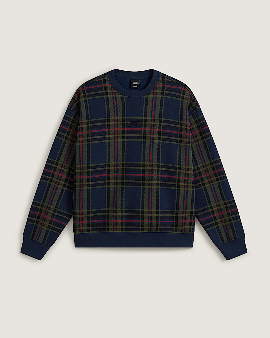 Printed Plaid Crewneck VANS Dress Blues HERO