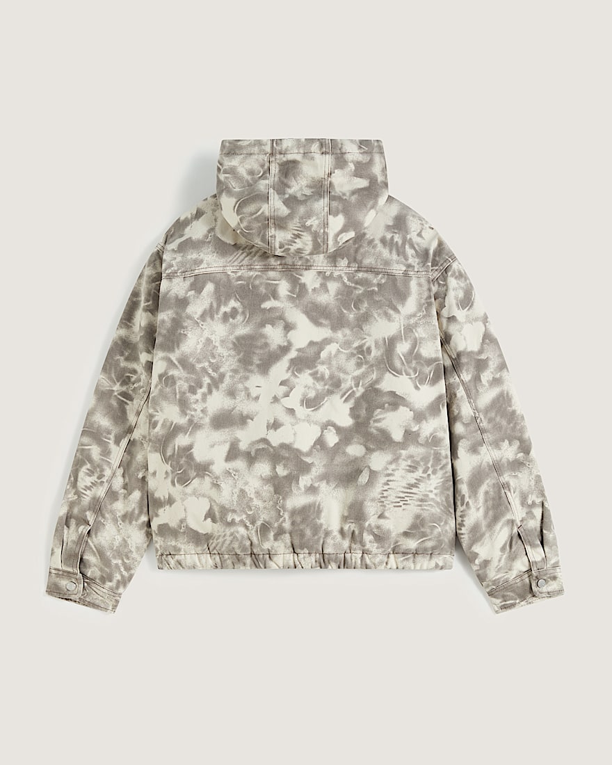 Rez Cropped Denim Jacket VANS Turtledove White Walnut Brown ALT1
