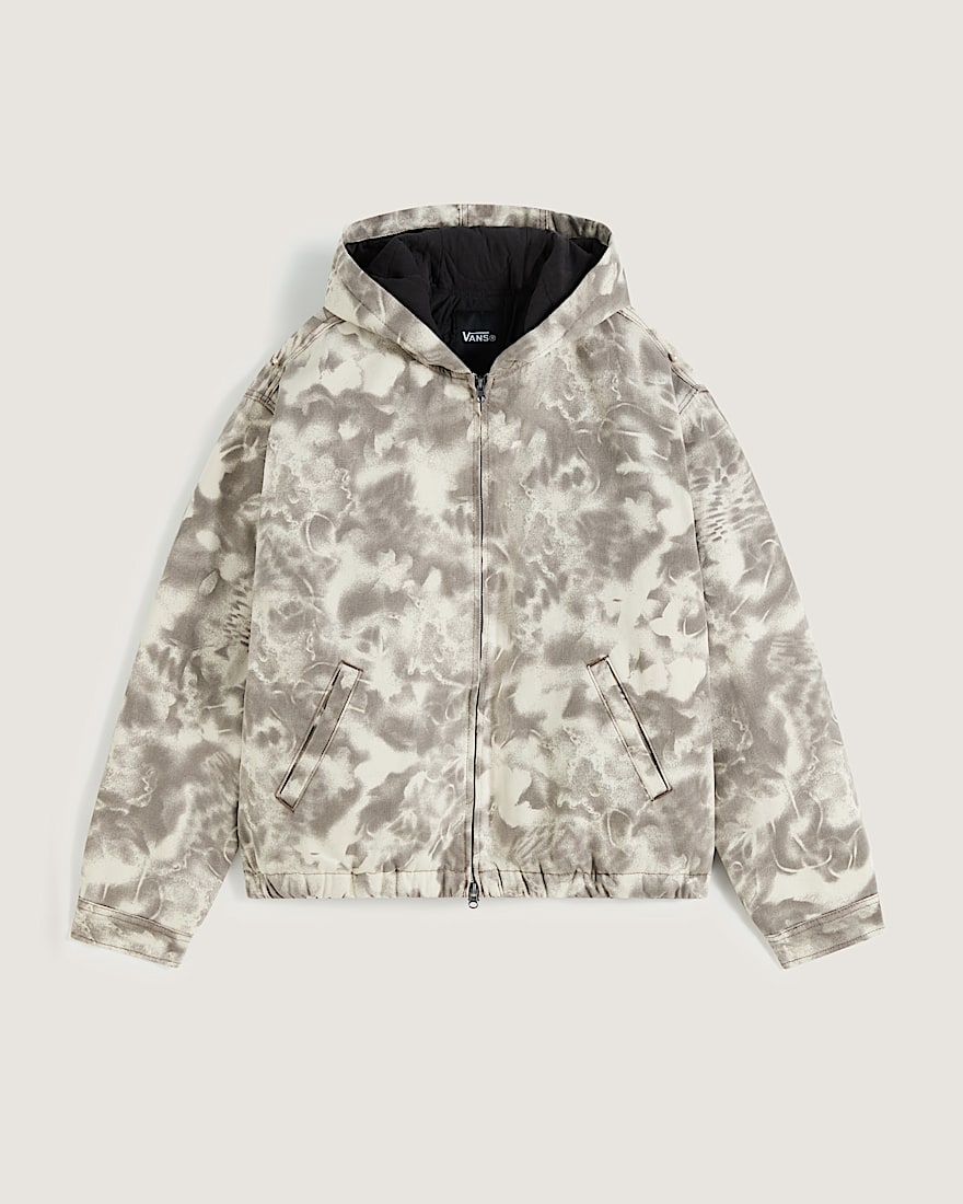 Rez Cropped Denim Jacket VANS Turtledove White Walnut Brown HERO