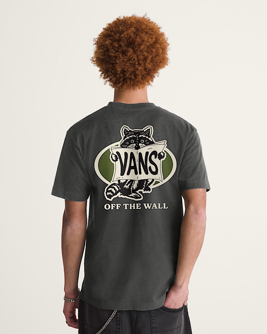 Raccoon Sign Short Sleeve Tee VANS Charcoal Grey ALT3