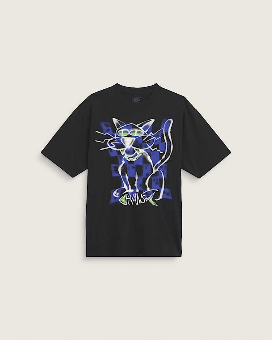 Funky Big Cat Short Sleeve Tee VANS Black HERO