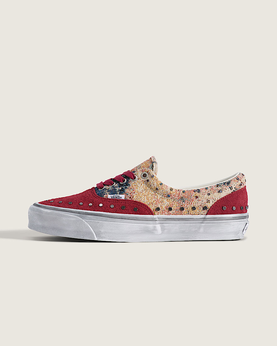 Premium Era Shoe VANS Floral Rivets Bordeaux Red HERO