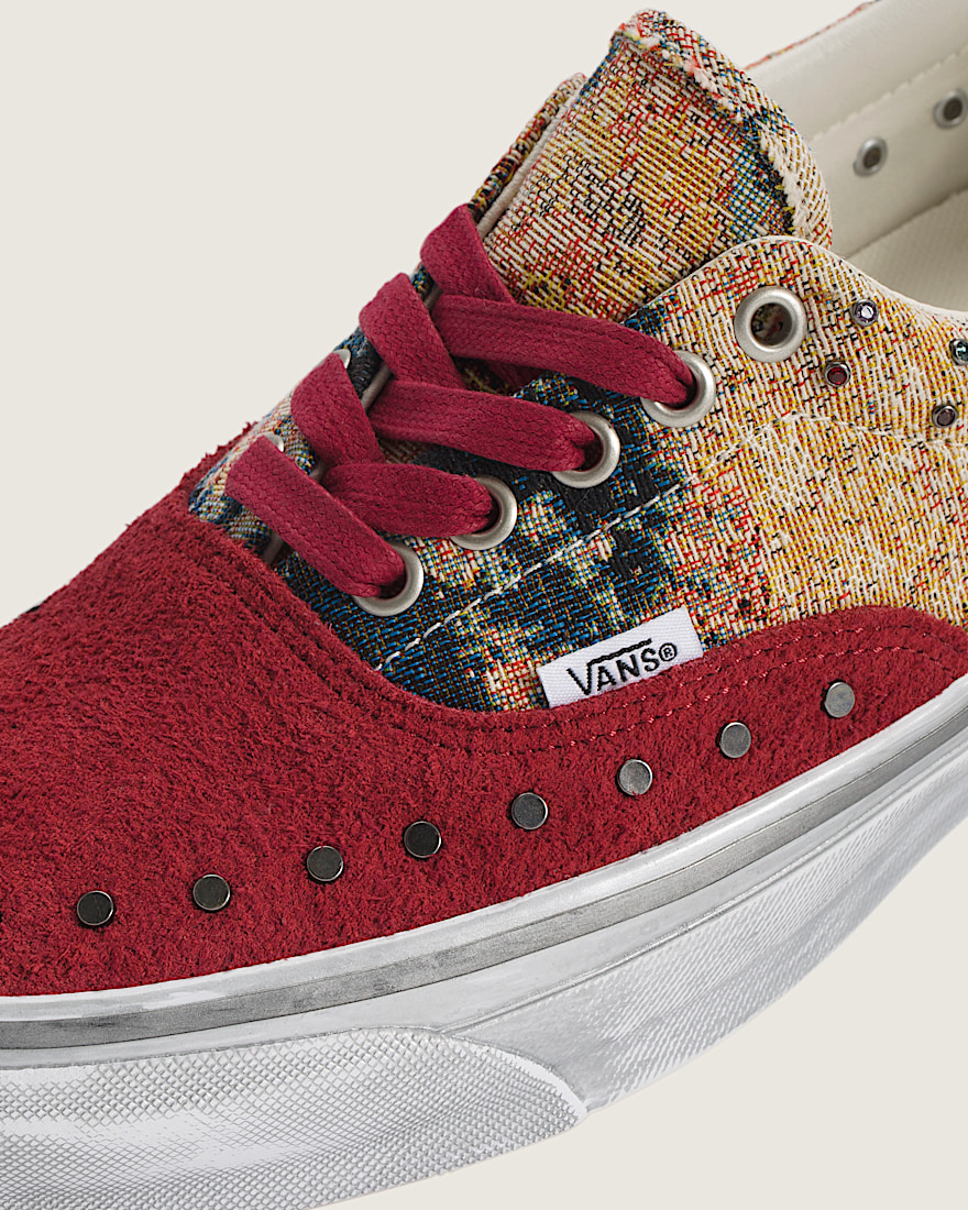 Premium Era Shoe VANS Floral Rivets Bordeaux Red ALT4