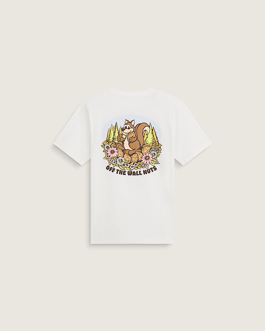 Kids WALL NUTS Short Sleeve Tee VANS Marshmallow White HERO