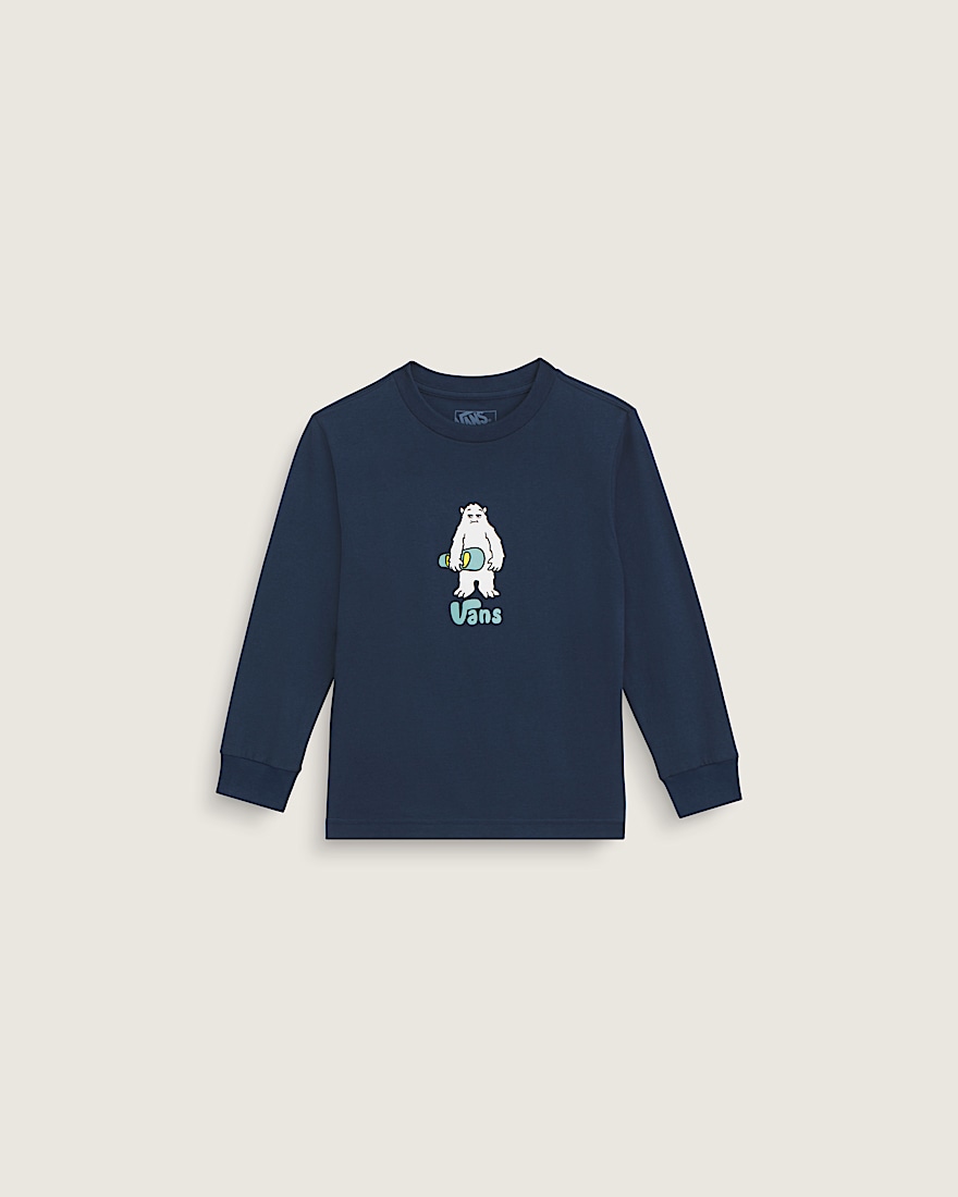 Little Kids Yeti Party Long Sleeve Tee VANS Dress Blues HERO