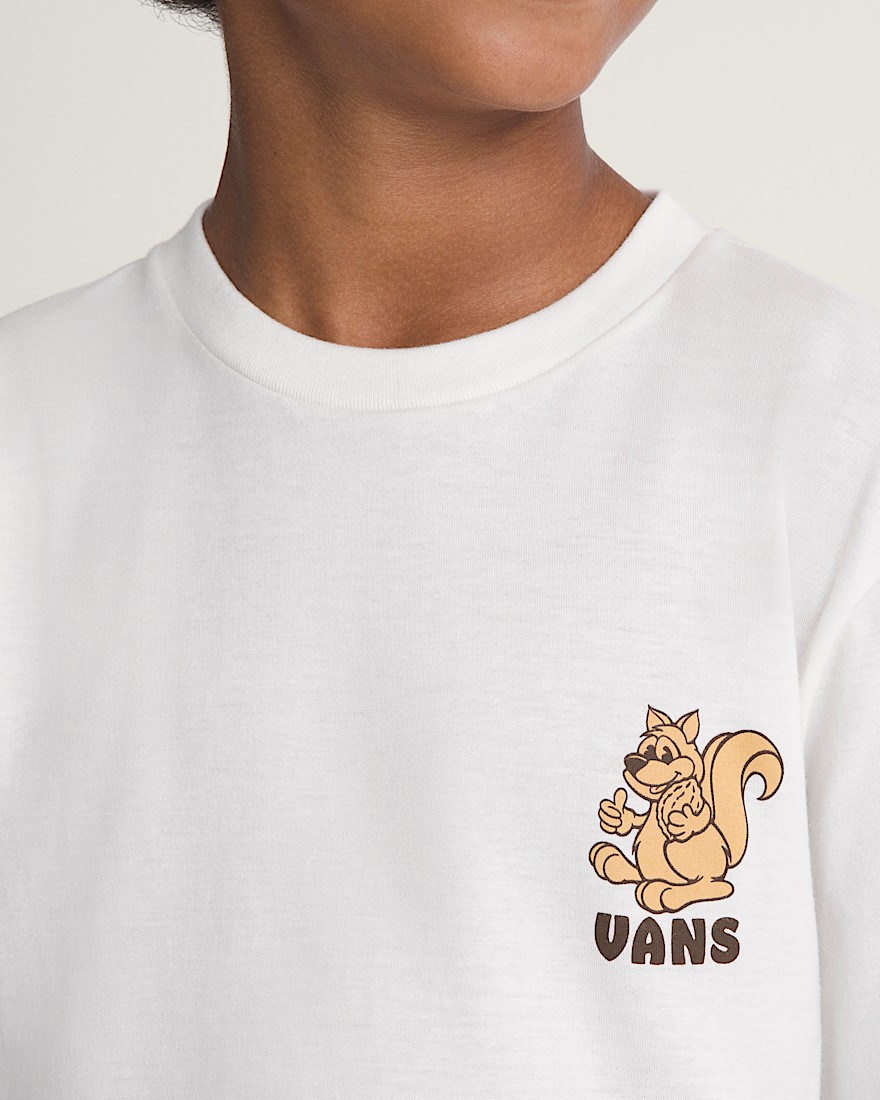 Kids WALL NUTS Short Sleeve Tee VANS Marshmallow White ALT4