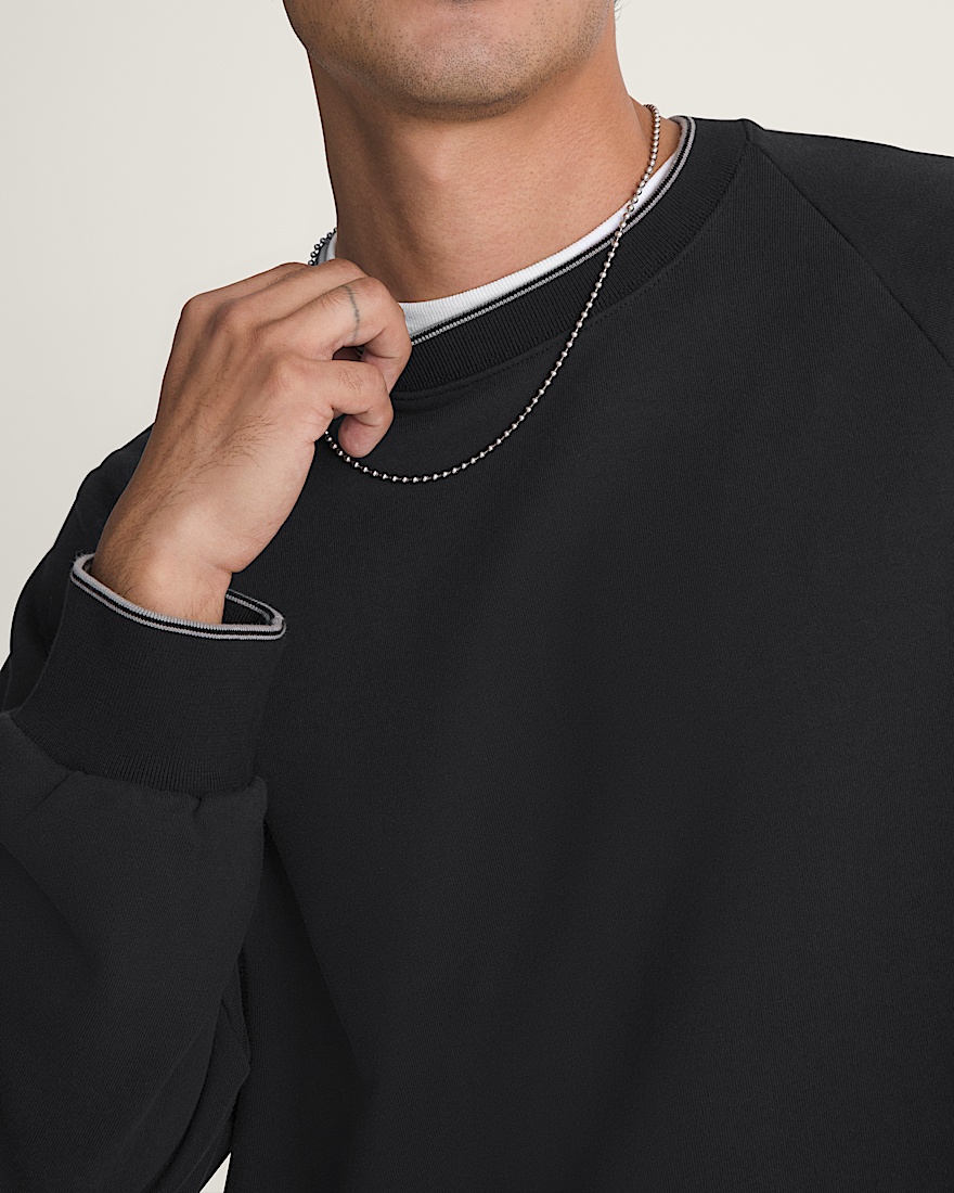 Tilt Rolled Hem Crew Fleece VANS Black ALT4