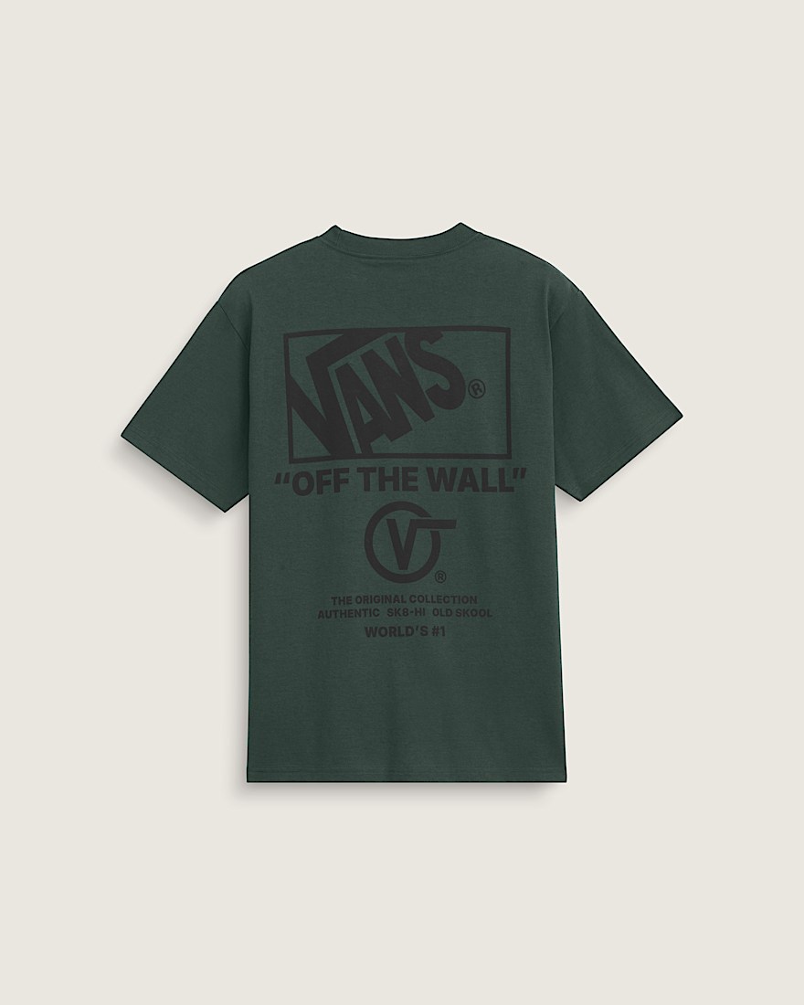 Stacked Hi Short Sleeve Tee VANS Oil Green HERO