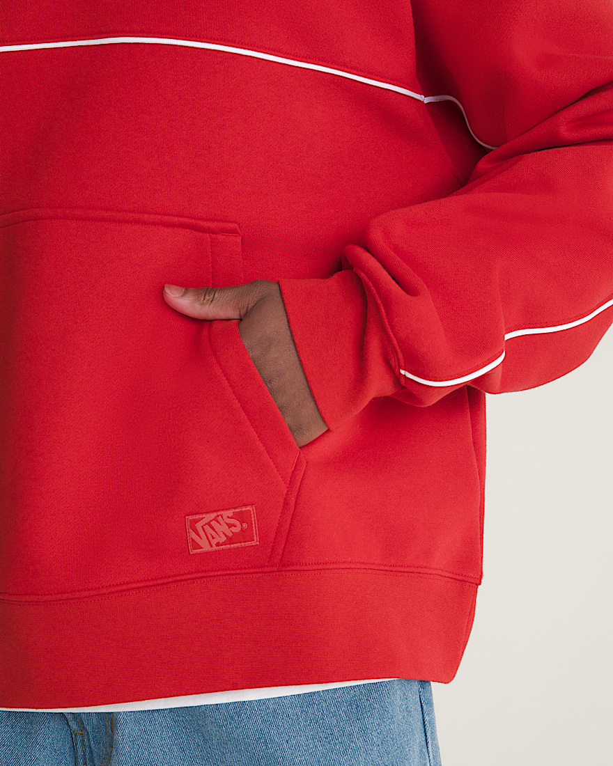 Blocked Qzip Pullover VANS Racing Red ALT4