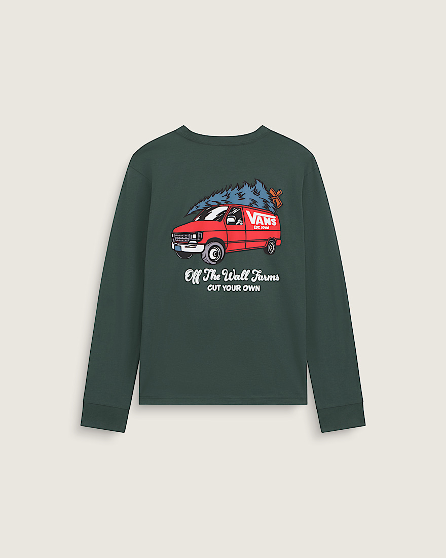 Kids Cut Your Own Long Sleeve Tee VANS Oil Green HERO