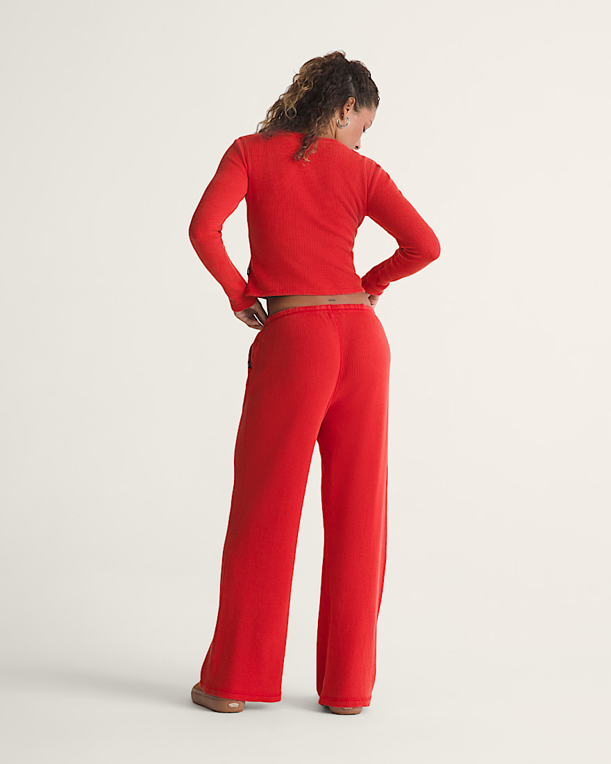 Teri Thermal Elastic Pants VANS Racing Red ALT4