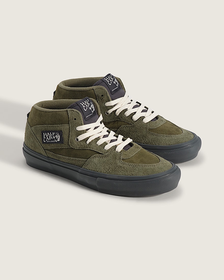 Skate Half Cab Shoe VANS Mossy Olive Green ALT1