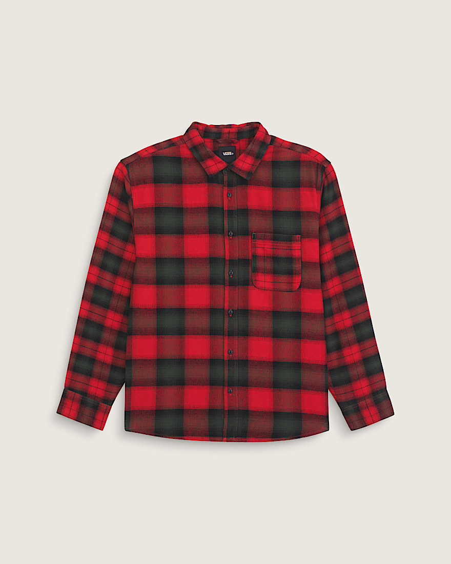 Lawson Mixed Plaid Flannel Shirt VANS Racing Red HERO