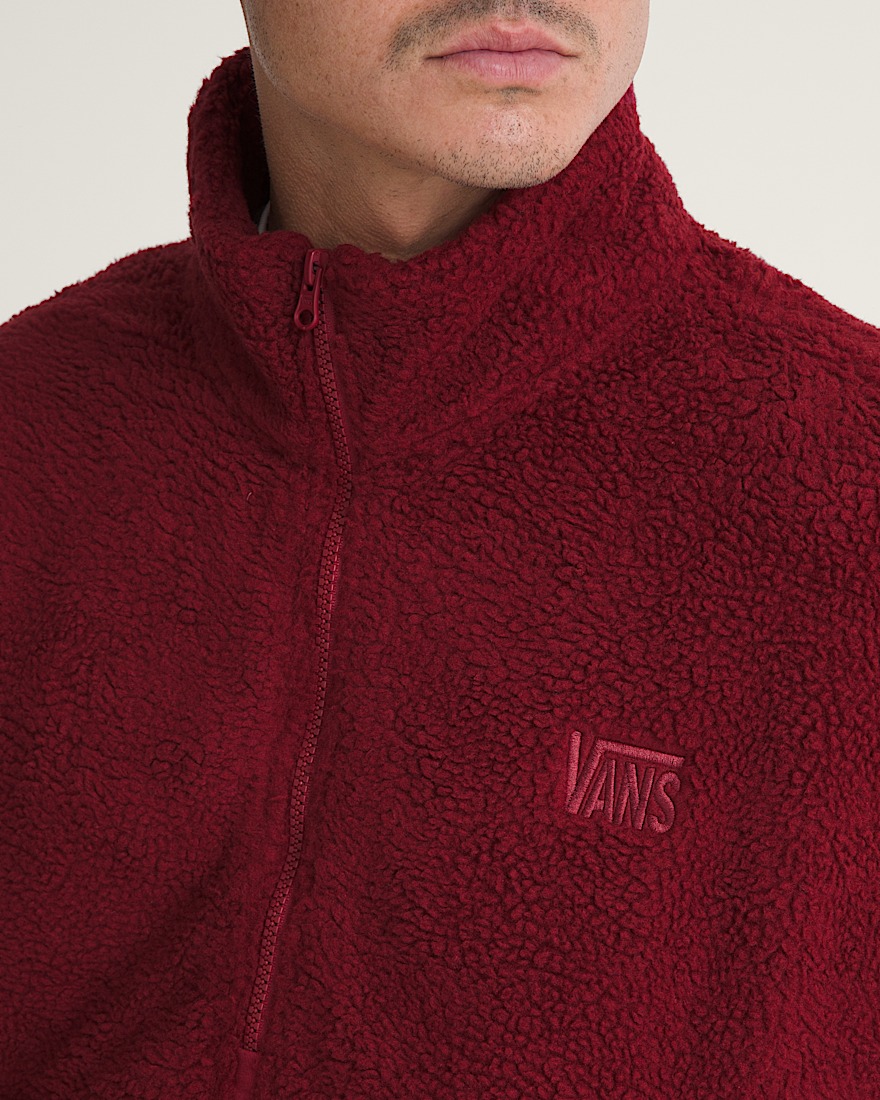 Shepard HalfZip Polar Fleece VANS Bordeaux Red ALT4