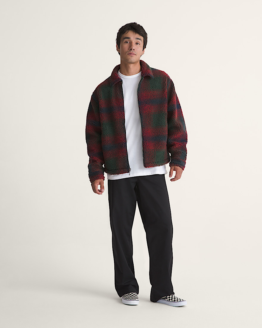 Yukon High Pile Jacquard Jacket VANS Oil Green ALT4
