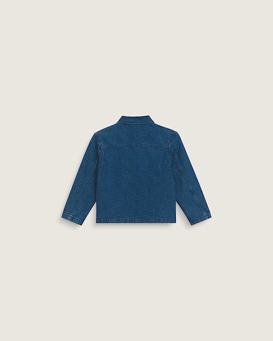Little Kids Fullerton Denim Shacket VANS Indigo Blue ALT1