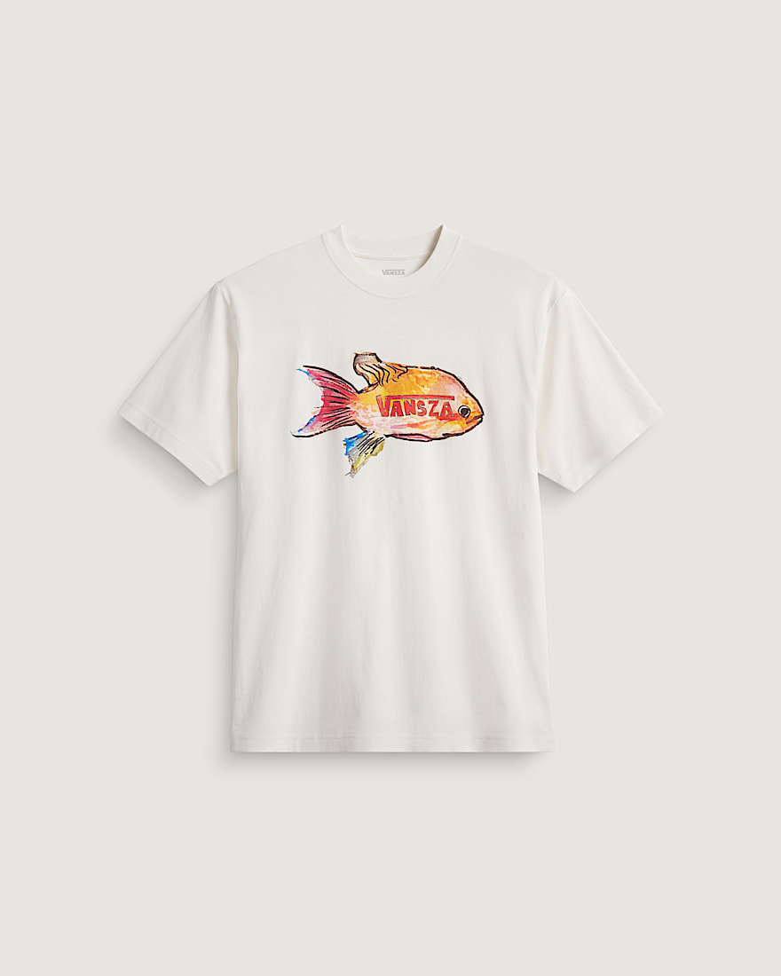 VANSZA Loose Fit Short Sleeve Tee VANS VANSZA Marshmallow White HERO