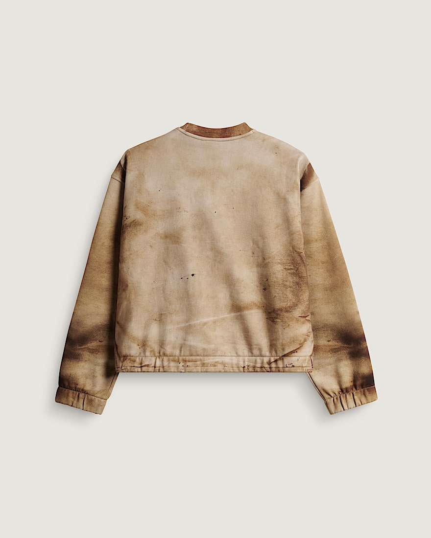 VANSZA Workwear Trompe Loeil Crew Neck Fleece VANS VANSZA Brown ALT1