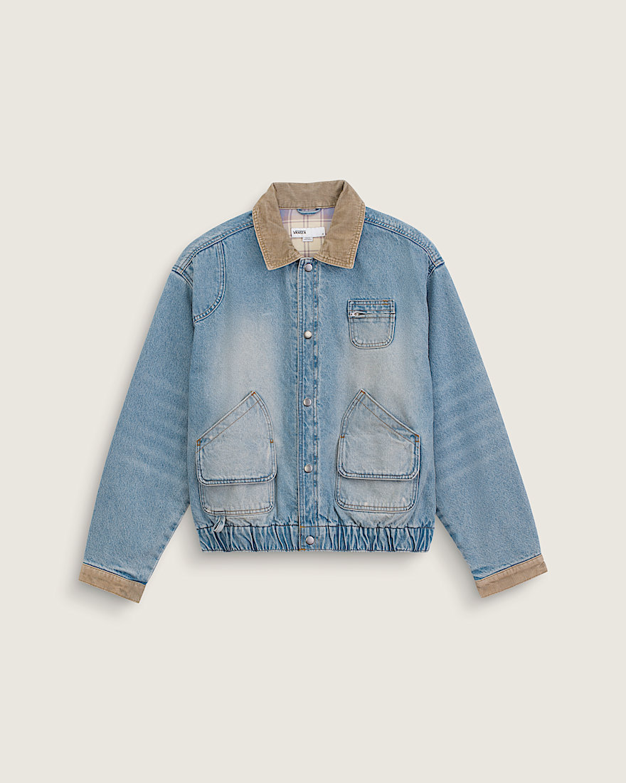 VANSZA Denim Hunting Jacket VANS VANSZA Light Stonewash Blue HERO