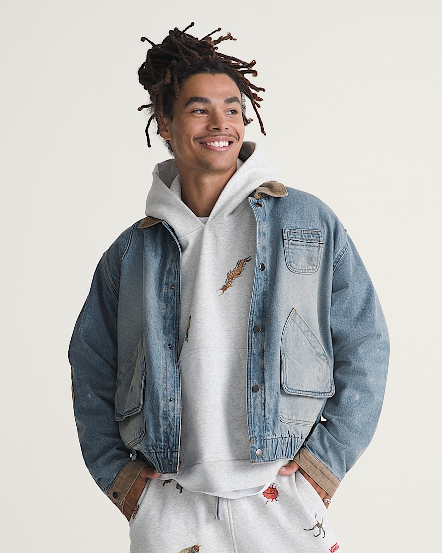 VANSZA Denim Hunting Jacket VANS VANSZA Light Stonewash Blue ALT4