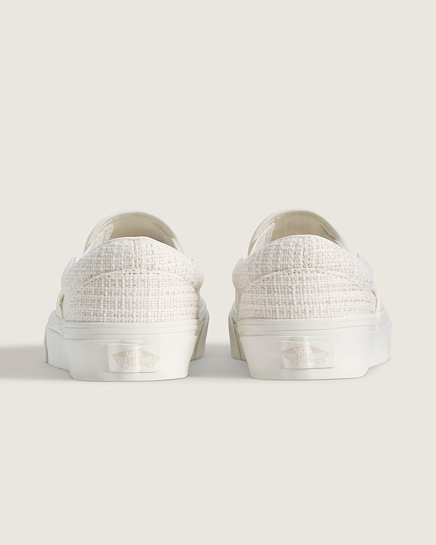 Classic SlipOn Shoe VANS Marshmallow White  Metallic Beige ALT3