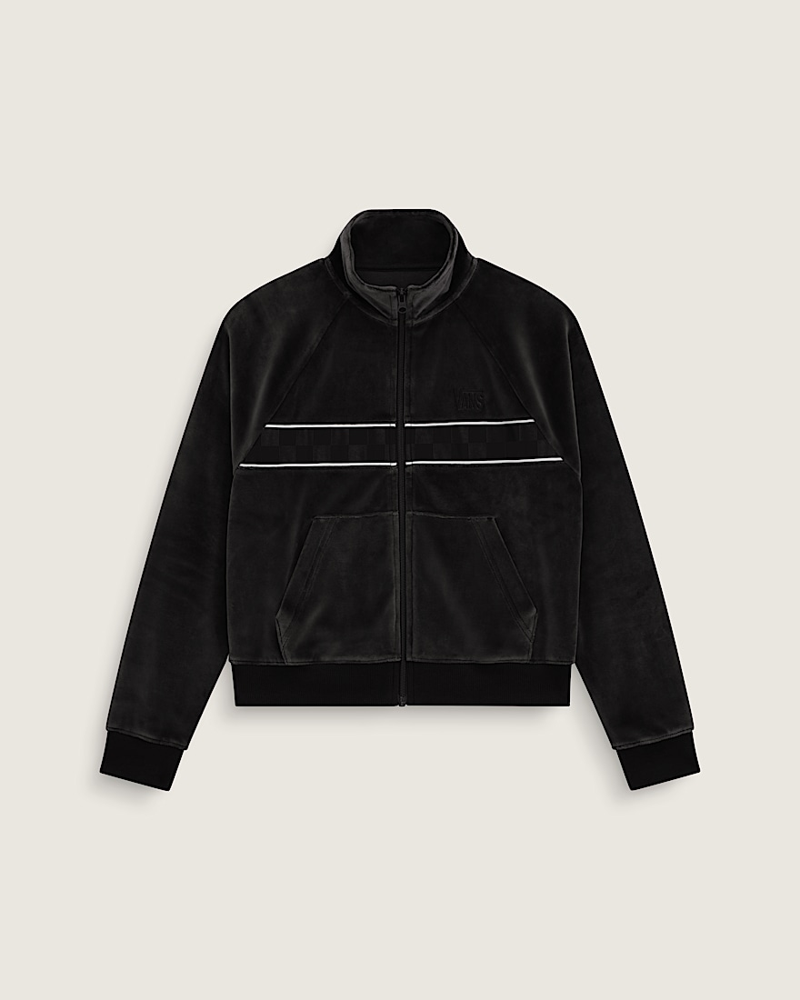 Nikita Velour Track Jacket VANS Black HERO