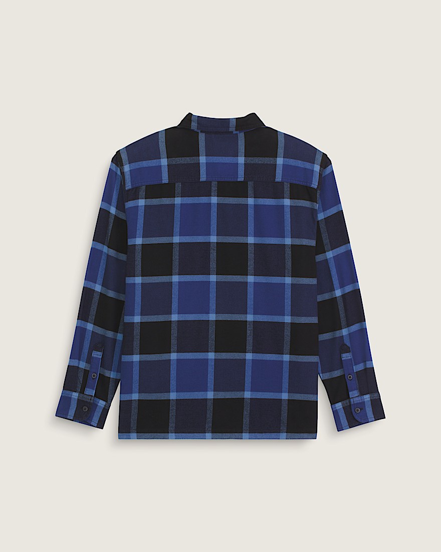 Larkspur Plaid Flannel Shirt VANS Black  True Navy ALT1
