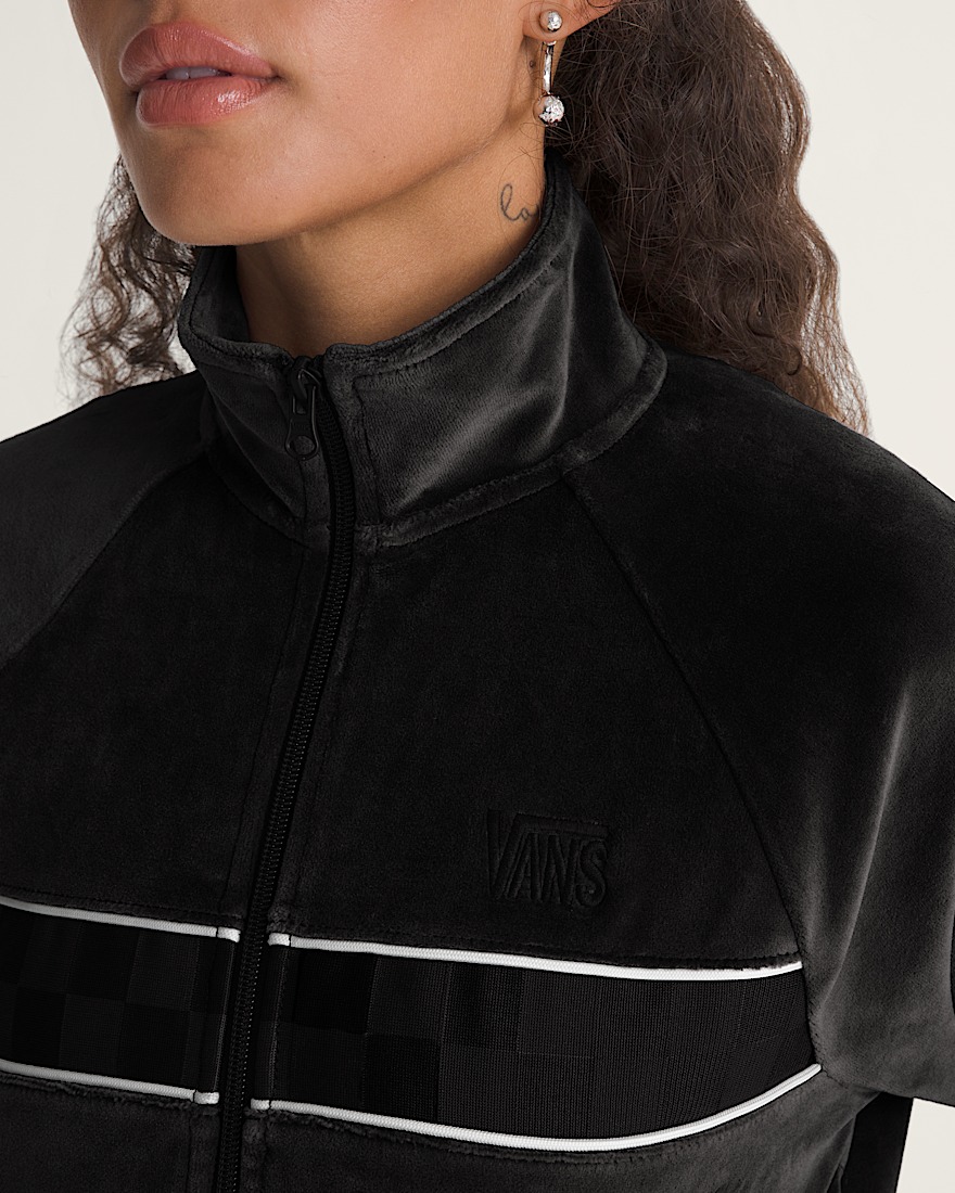 Nikita Velour Track Jacket VANS Black ALT5