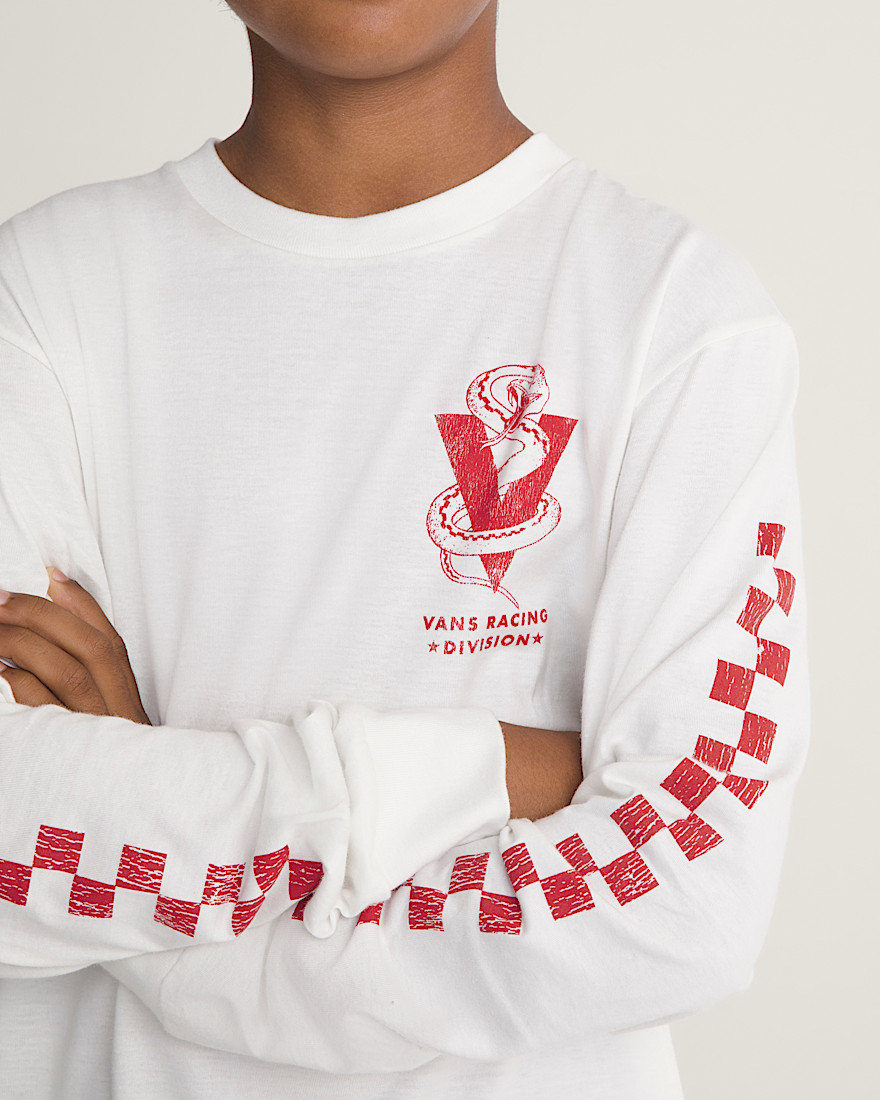 Snake 66 Long Sleeve Tee VANS Marshmallow White ALT4