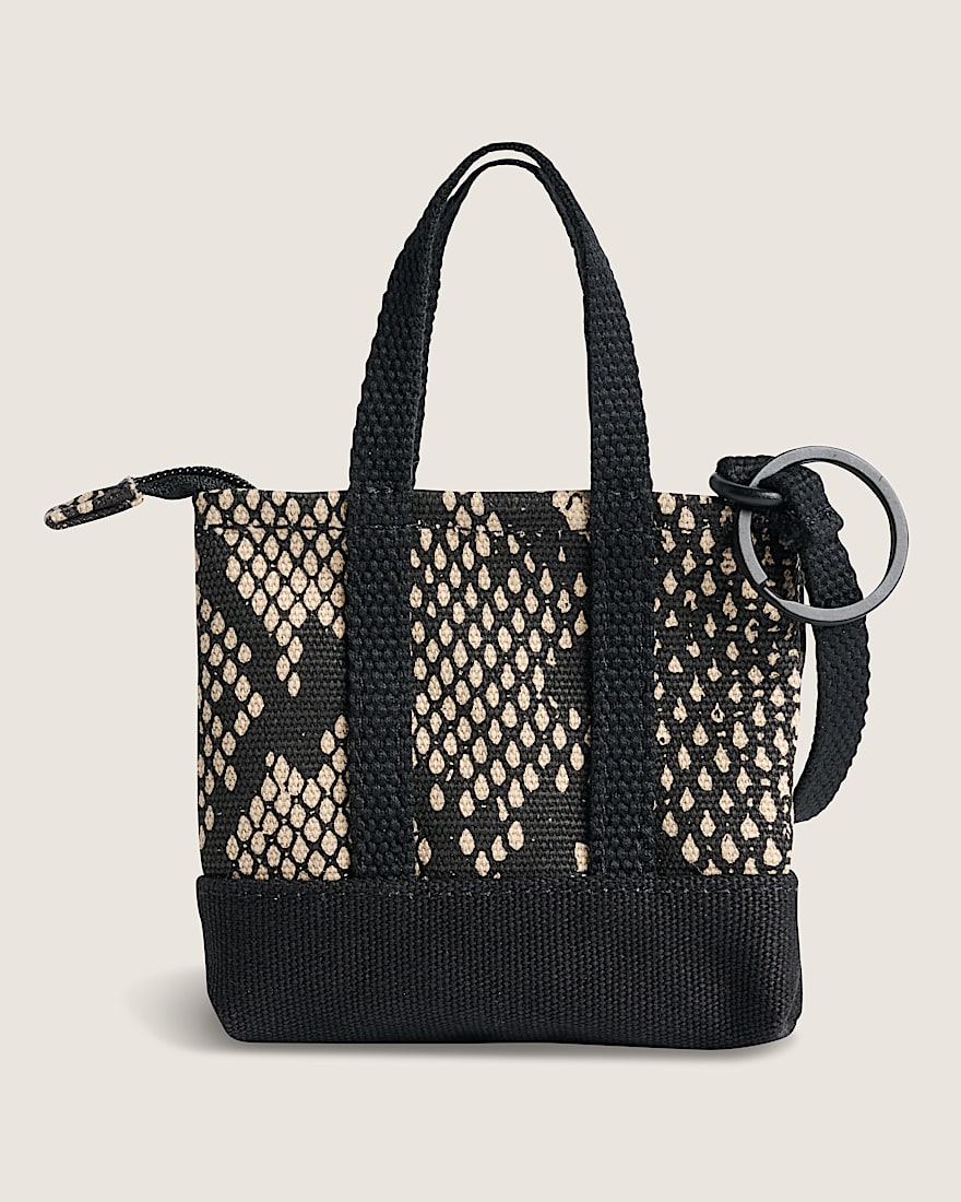 Micro Pergs Tote Bag Charm VANS Turtledove White Snake ALT1