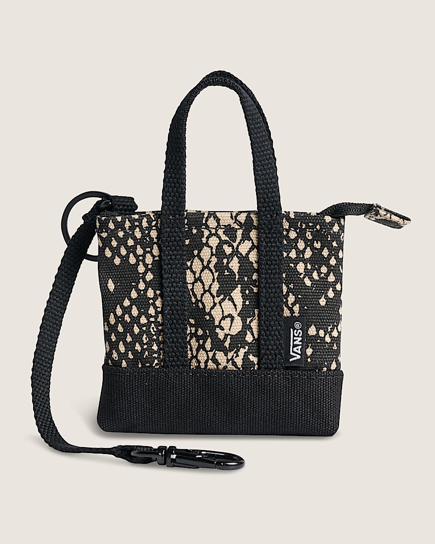 Micro Pergs Tote Bag Charm VANS Turtledove White Snake HERO