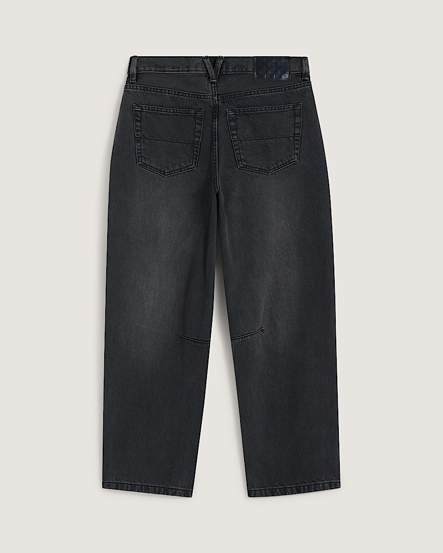Check5 Mid Rise Barrel Pants VANS Washed Black ALT1