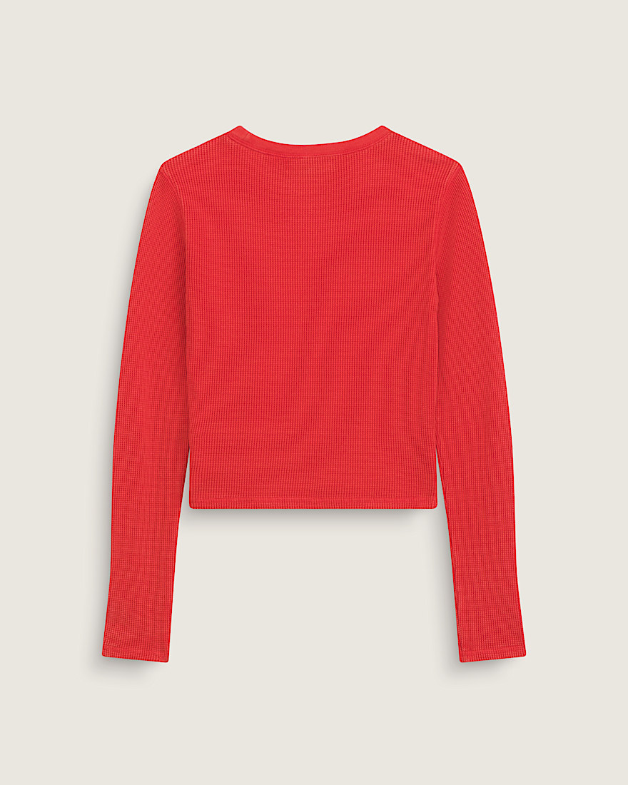 Teri Waffle Long Sleeve 20 VANS Racing Red ALT1