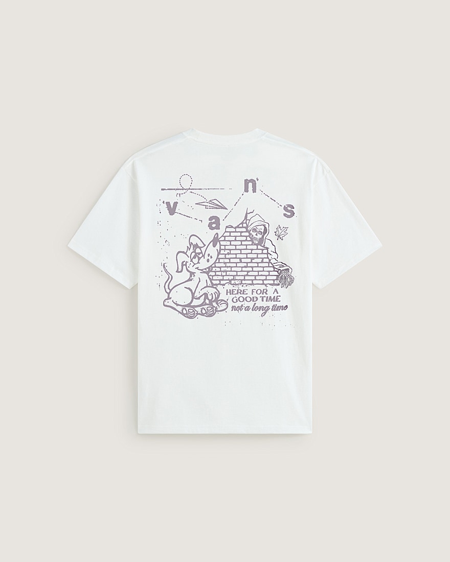 HERE FOR GOOD TIMES SS TEE VANS White HERO