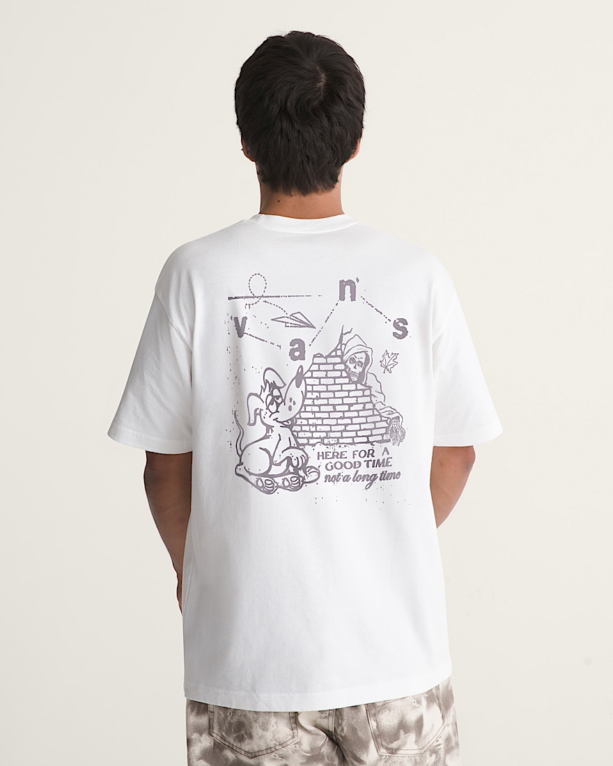 HERE FOR GOOD TIMES SS TEE VANS White ALT3