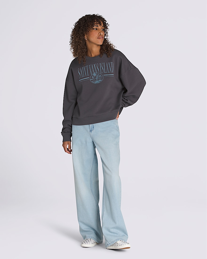 Retro Isle Graphic Crew Sweatshirt