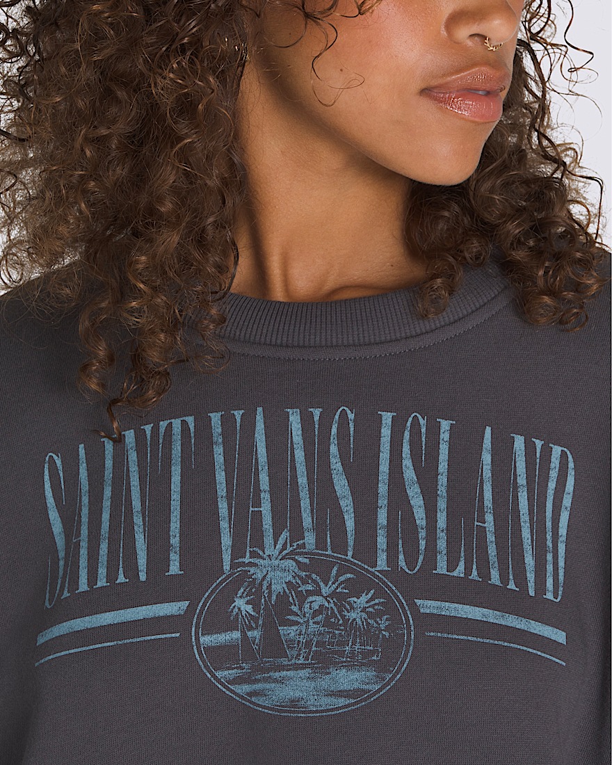 Retro Isle Graphic Crew Sweatshirt