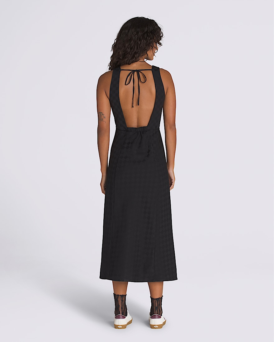 Sandra Checkerboard Slip Dress
