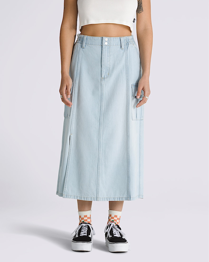 Sidewalk Denim Maxi Skirt - 1