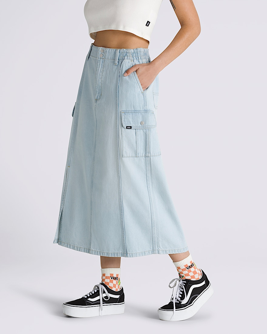 Sidewalk Denim Maxi Skirt