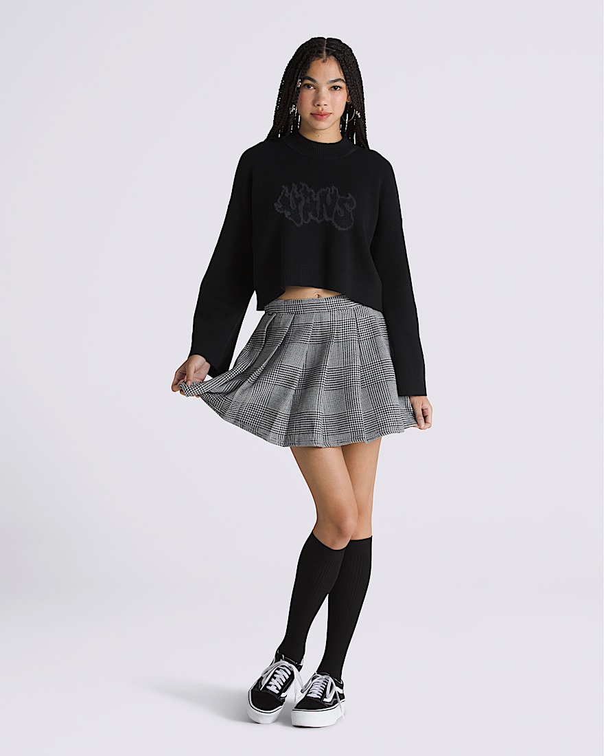 Nina Plaid Pleated Skirt