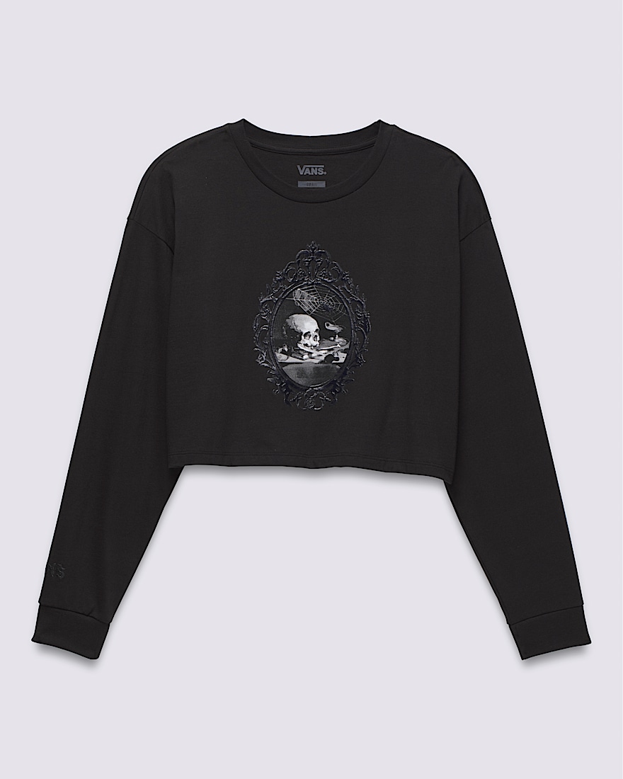 Vanity Frame Relaxed Long Sleeve Crop T-Shirt - 1