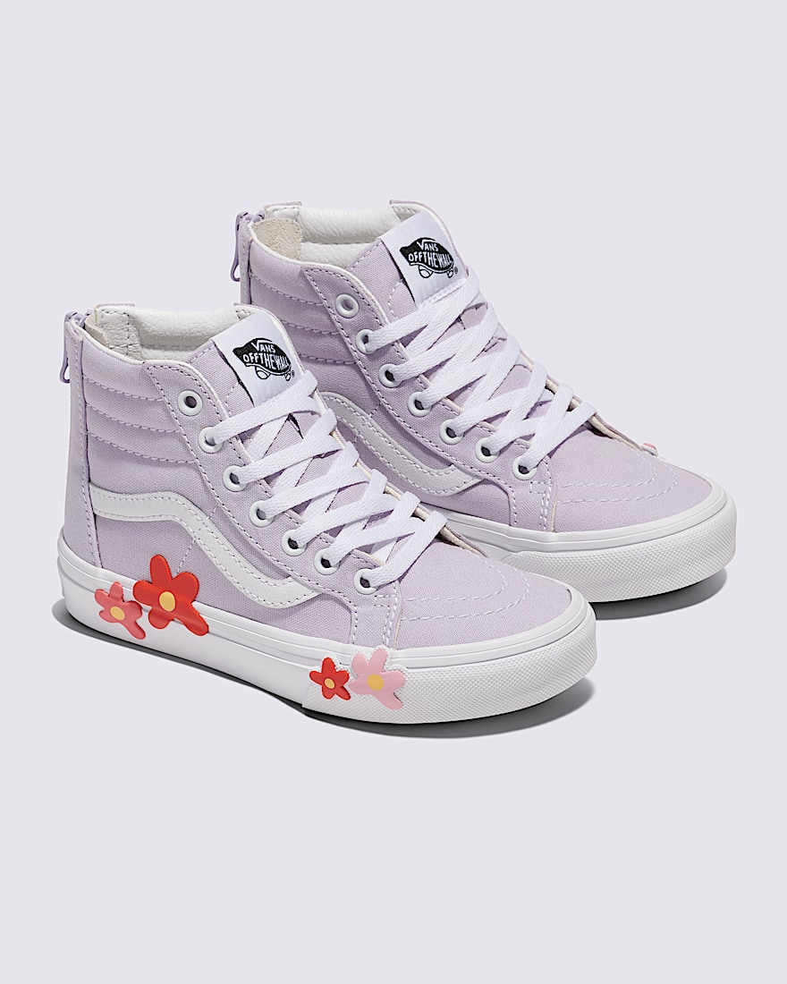 Little Kids Sk8-Hi-Zip Flower Shoe