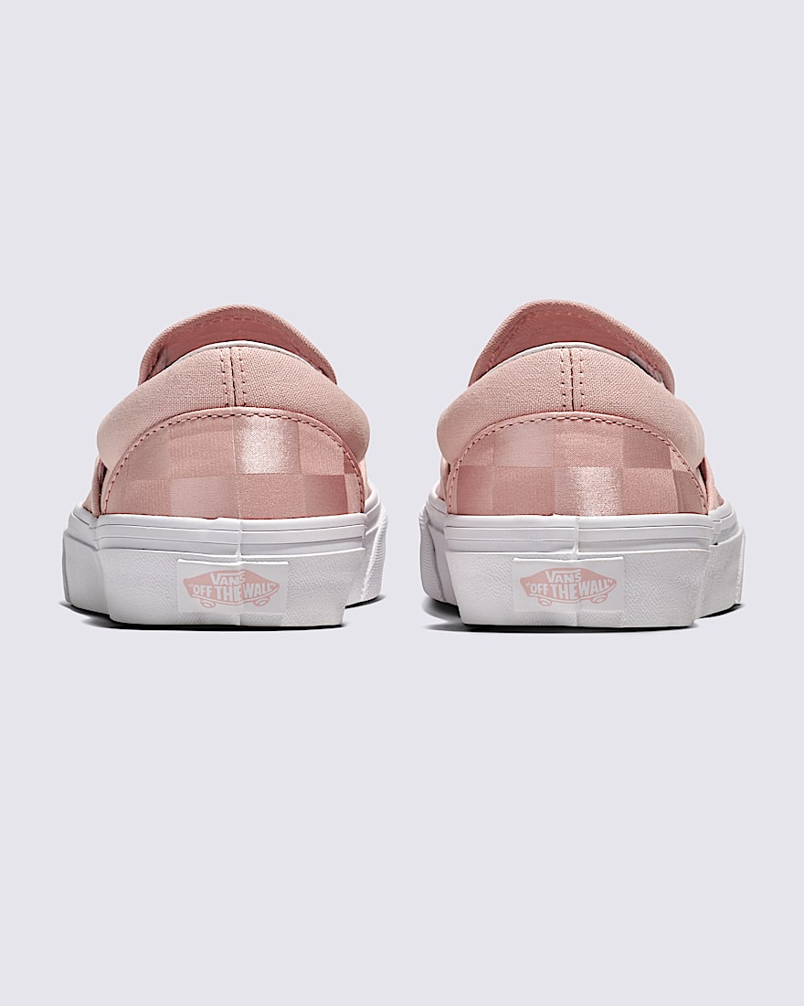 Classic Slip-On Checkerboard Satin Shoe